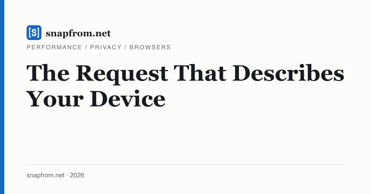 The Request That Describes Your Device